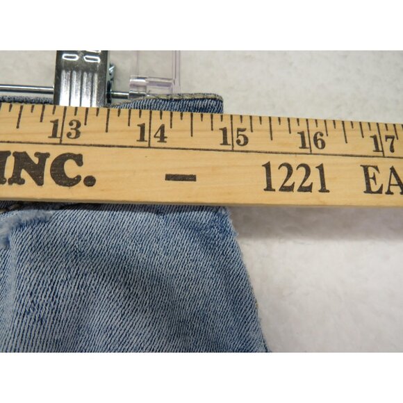 BKE Jake Jeans Mens 30L Light Wash Bootcut Stretch Whiskered Contrast Stitch - Picture 8 of 10